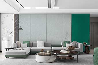 常州轻奢风格-客厅