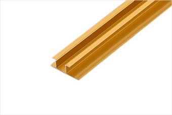 常州航空纤维墙咔铝合金带灯中条（钛金氧化）